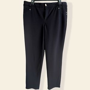 Style and Co Black Knit Pants Sz 14